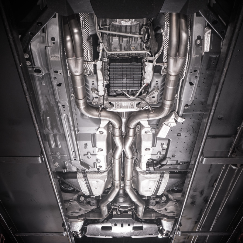 Ford Shelby GT500 Performance Exhaust - Stainless Works - Catback X-Pipe - Polished - 2020